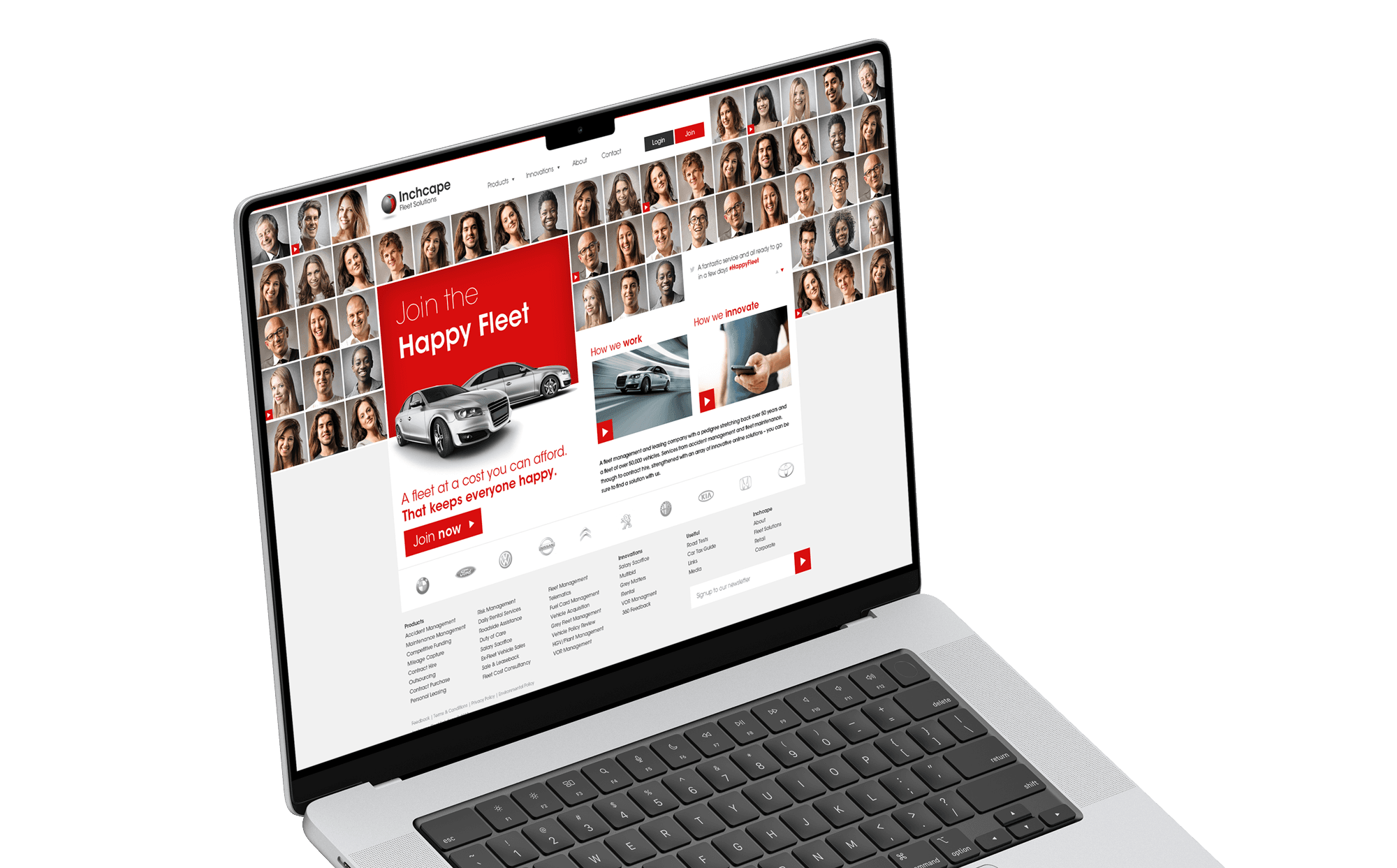 View Happy Fleet Marketing Website Concept